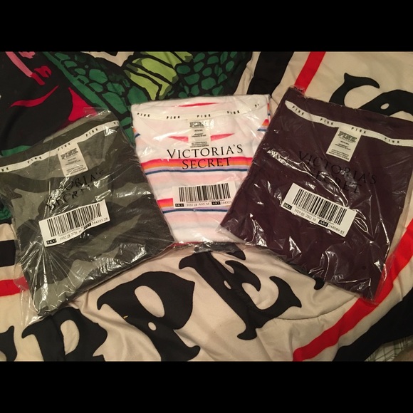 3 NWT Victoria Secret Shirts.. size M - Picture 1 of 5